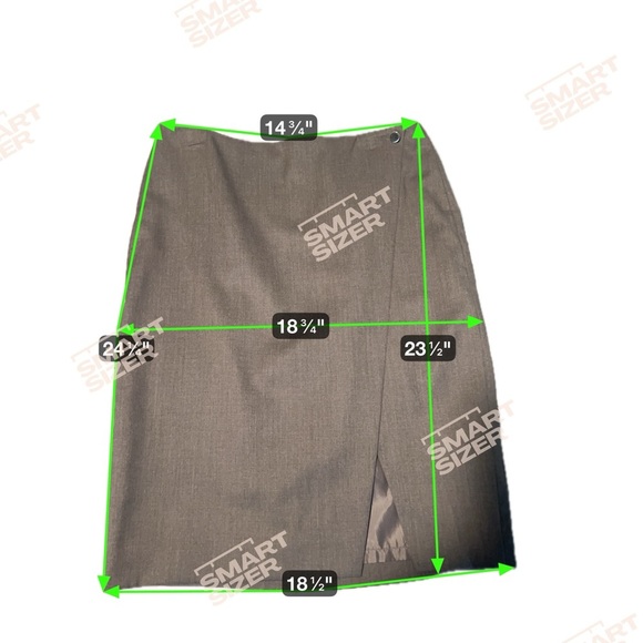 Marc New York Gray Pencil Skirt Knee-length Asymmetrical for Work - Picture 4 of 4